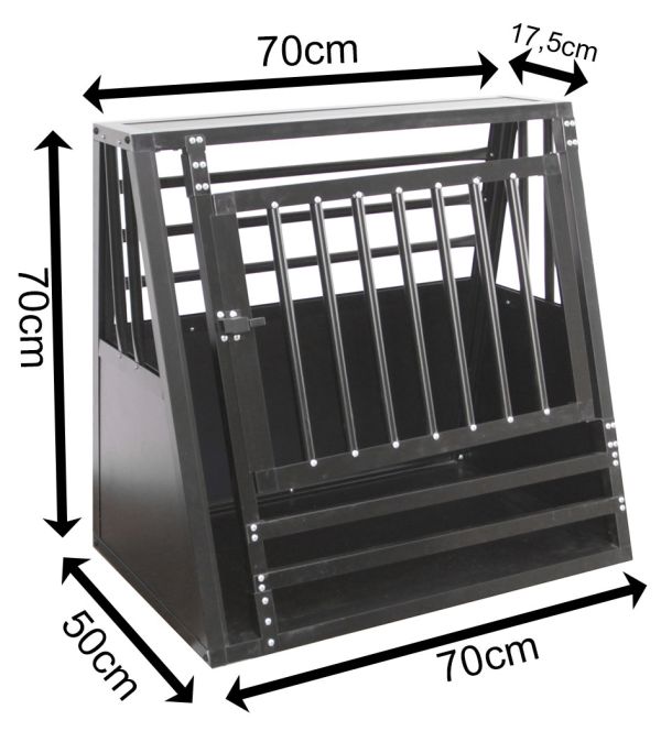  SafeCrate - Medium Wide med Trin - Hundebur