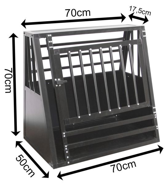 SafeCrate - Medium Wide med Trin - Hundebur