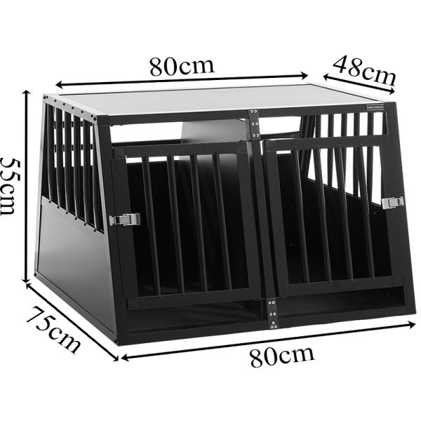 SafeCrate Basic - Double Small - Hundebur